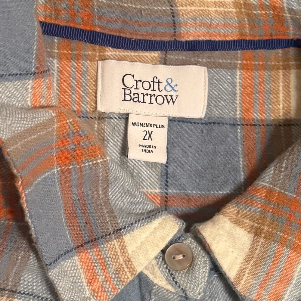 Croft & Barrow® The Extra Soft Plaid Flannel Shirt - Picture 3 of 4